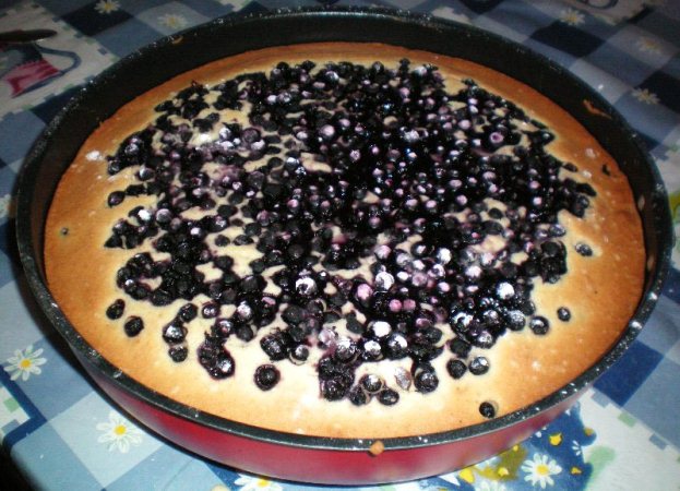 Пирог с черникой: ровно приготовить на мультиварке?