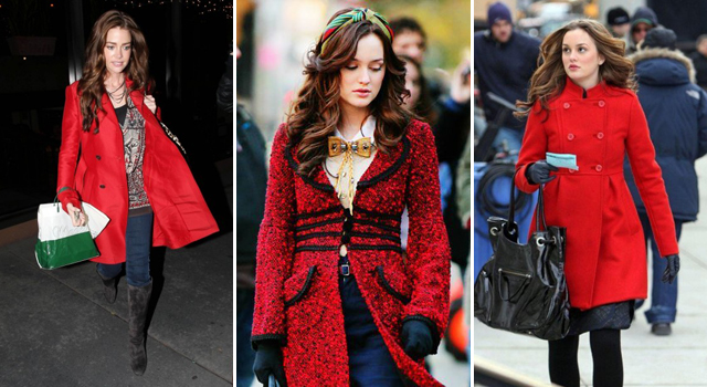 Настроение в  цвете: с чем  носить красное пальто?